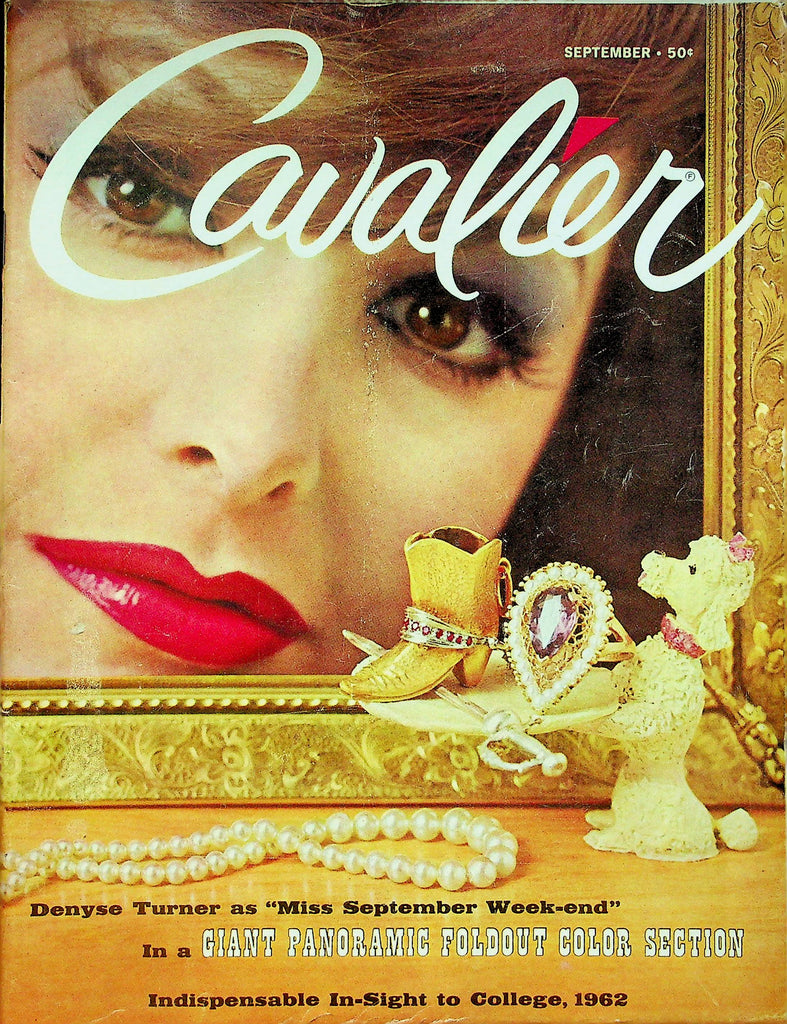 Cavalier Adult Magazine Denyse Turner & Iowa U September 1962 0629122RP