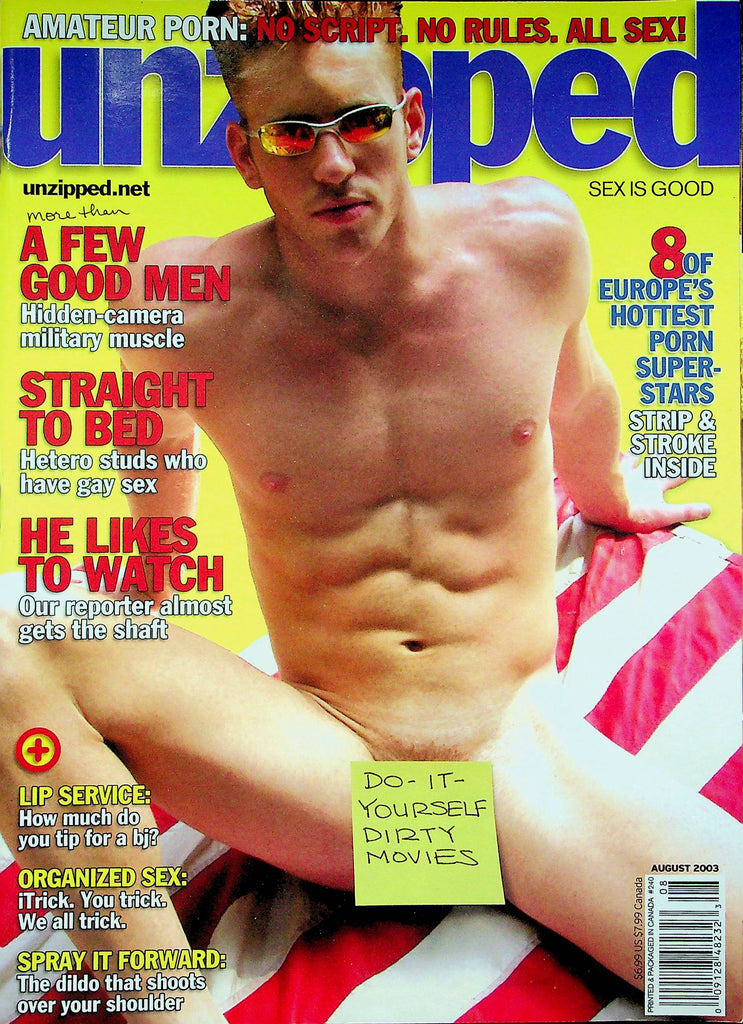 Unzipped Magazine Gray Rose Productions & Sean Cody August 2003 0621122RP