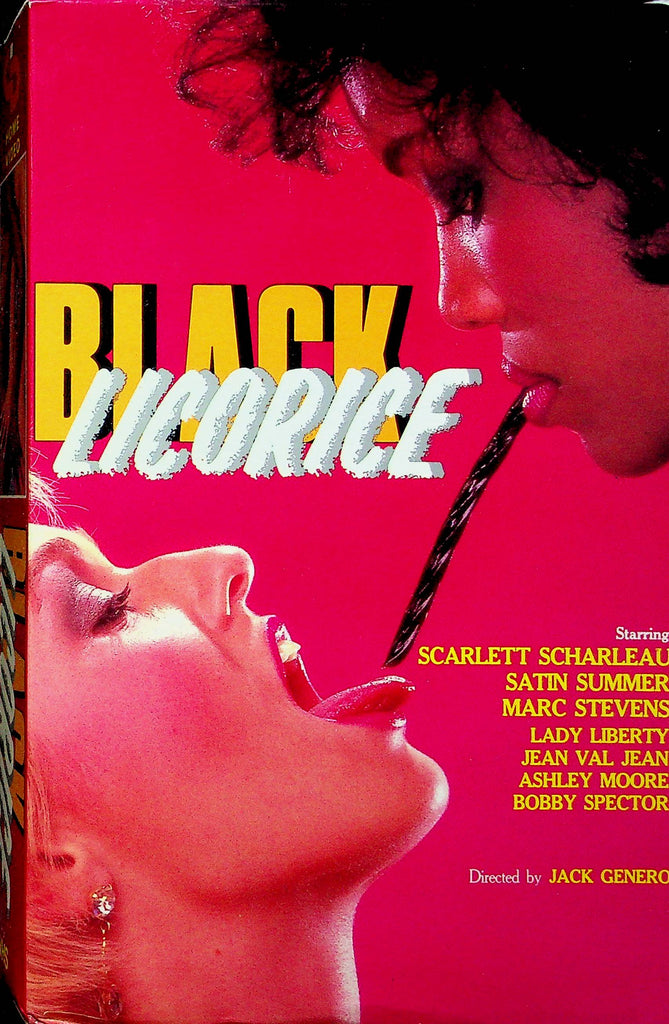 Adult VHS Movie Black Licorice Ft. Scarlett Scharleau & Satin Summers 1985 By Cinderella Dist. 031323RPVHS4