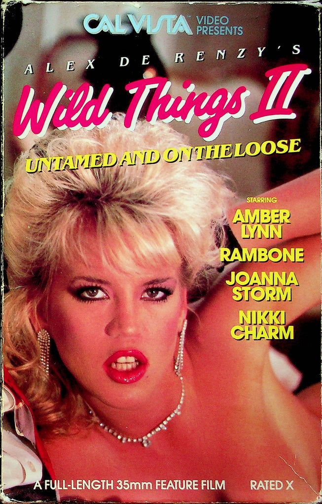Adult VHS Movie Alex De Renzy's Wild Things II Ft. Amber Lynn & Joanna Storm 1986 By Cal Vista Video 032323RPVHS5