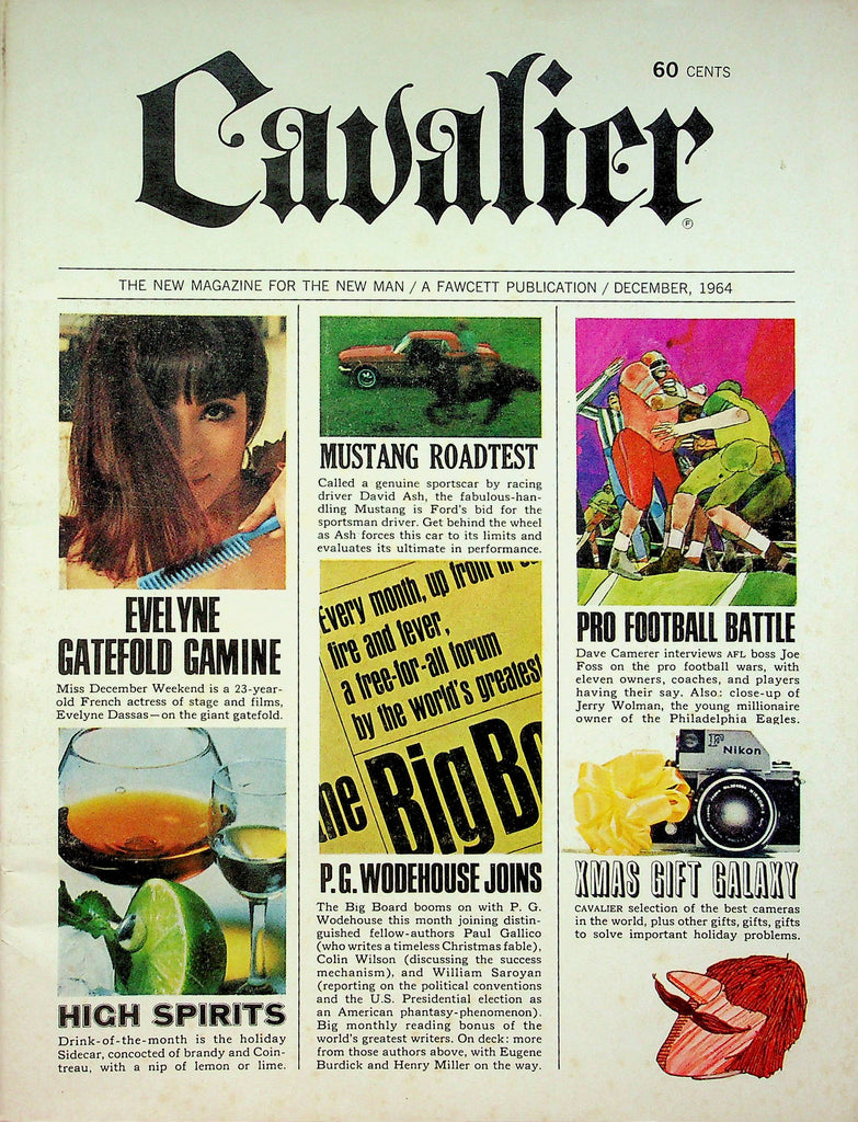 Cavalier Adult Magazine Evelyne Gatefold Gamine & Jerry Woman December 1964 0629122RP