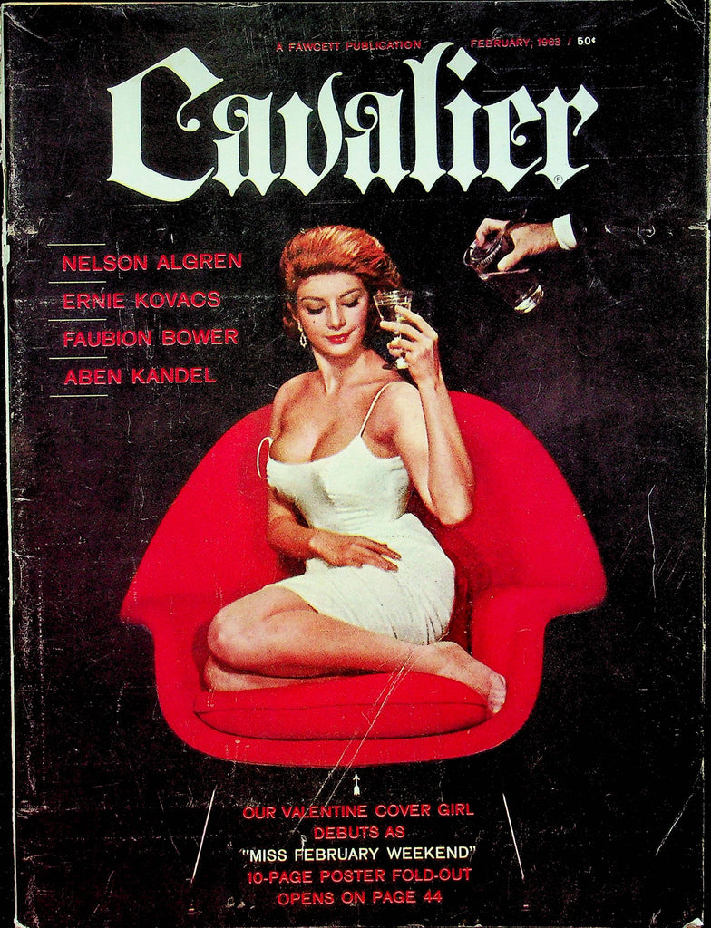 Cavalier Adult Magazine Nelson Algren & Miss February Weekend February 1963 0629122RP