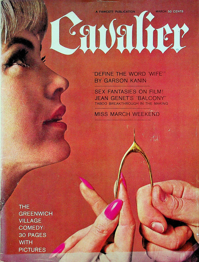 Cavalier Adult Magazine The Greenwhich Village & Jean Genet March 1963 0629122RP