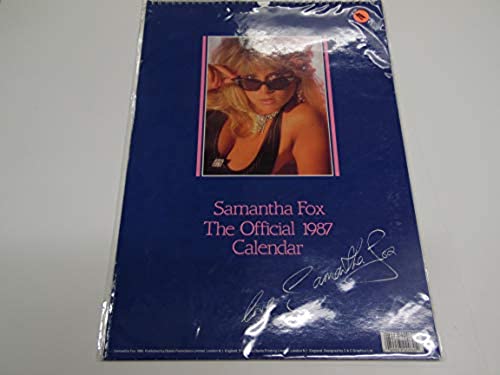 Samantha Fox The Official 1987 Calendar  16 1/2' x 12"     041523lm-pcal